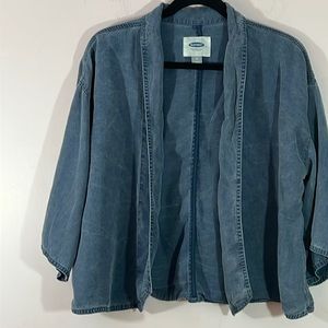 Casual open front jacket. Lightweight. Old Navy, size medium. 3/4 sleeve